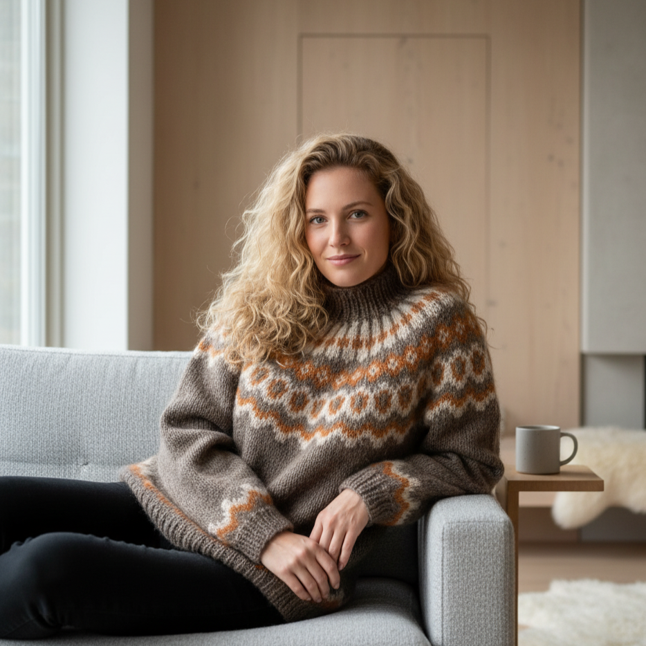 Damski Sweter Nienke Luxe | Ciepły i Stylowy na Jesień i Zimę